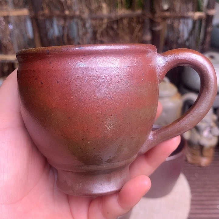 茶壶紫砂纯自然高温无釉裸柴烧
