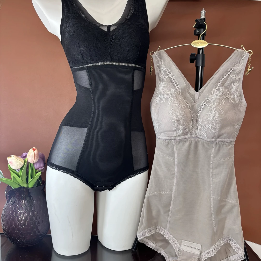 日单新款强压收腹提臀塑身连体衣强力收肚子束腰美体产后恢复内衣