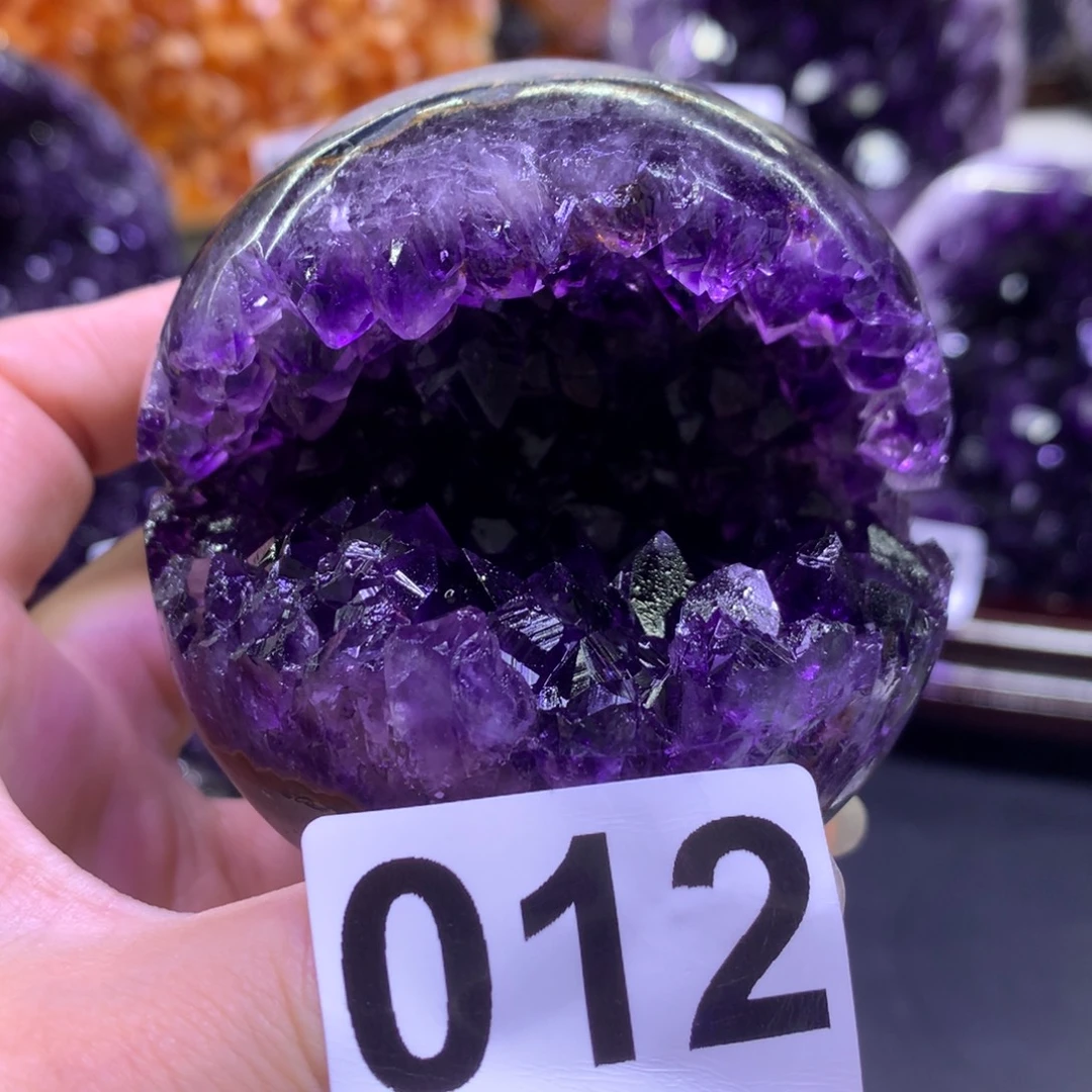 未镶嵌紫晶摆件水晶