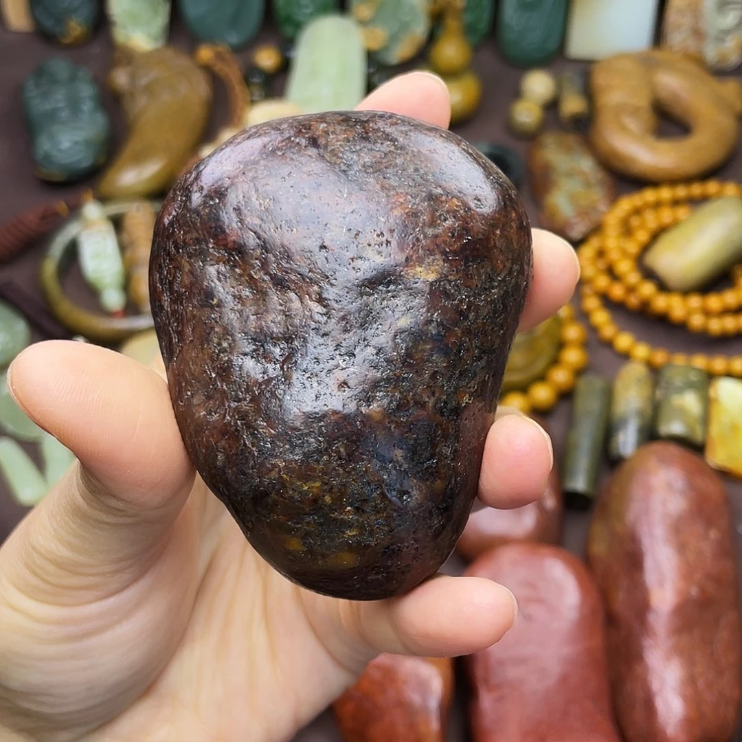 岫岩河磨玉（透闪石质玉）未镶嵌颈饰