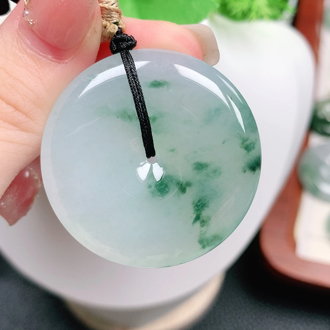 翡翠未镶嵌颈饰平安36.9-6.1