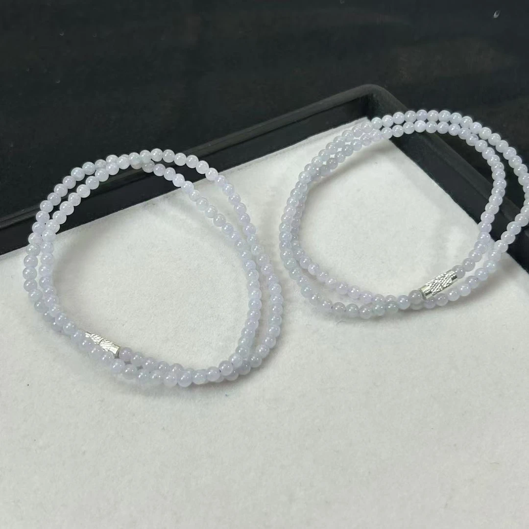 【睿泽鉴宝】翡翠小米珠项链多样性发一 3mm AE0483