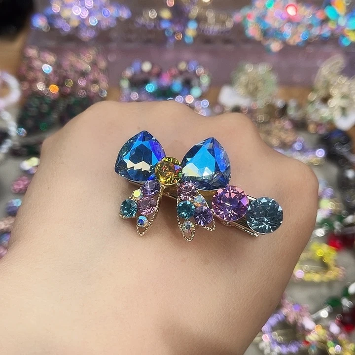 铁合金皮质蓝色边夹