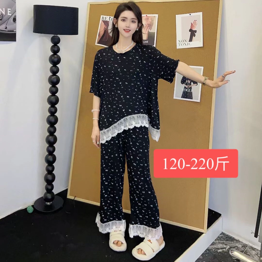 Y3289大码家居服套装两件套220斤