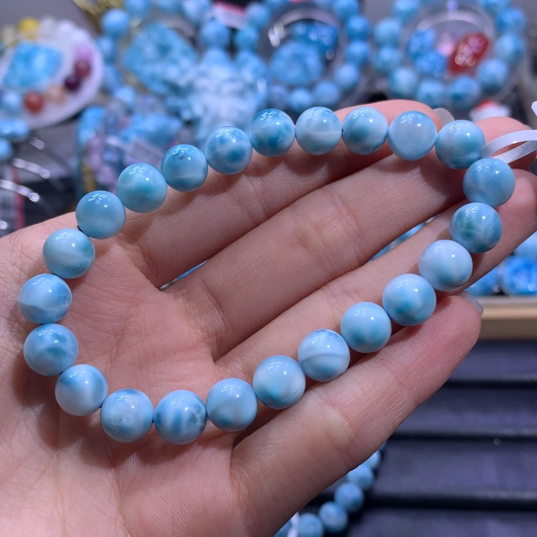 针钠钙石（海纹石）未镶嵌手链8.8mm