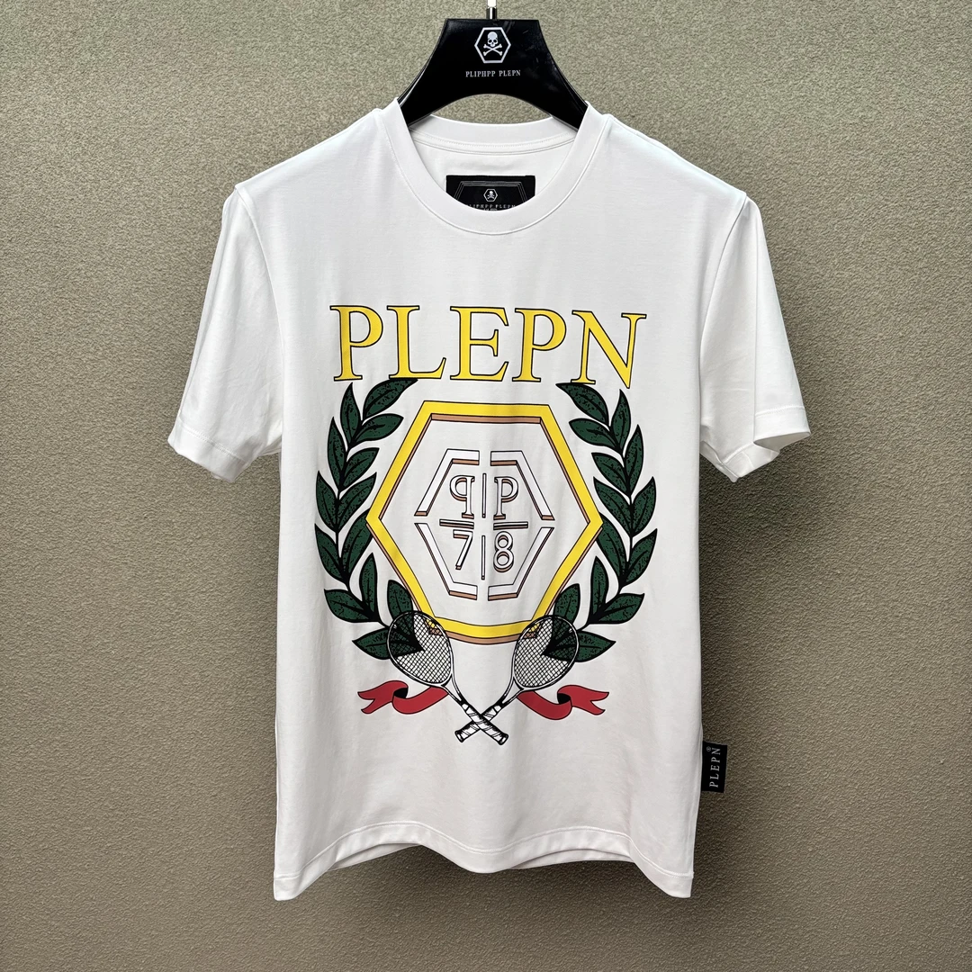 PLIPHPP PLEPN经典麦穗双P休闲百搭修身高级时尚短袖T恤1750