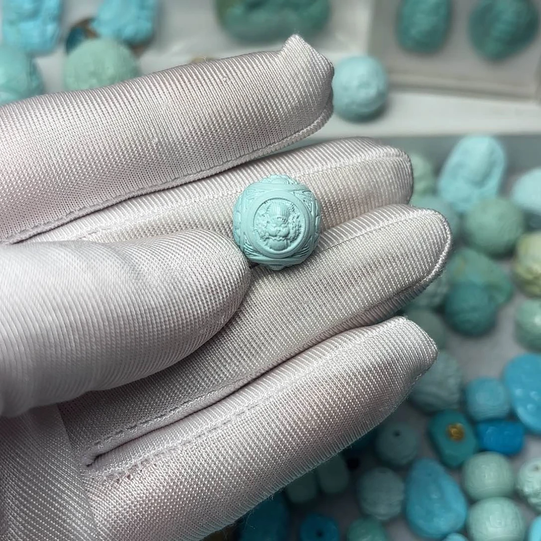 绿松石珠宝半成品未镶嵌