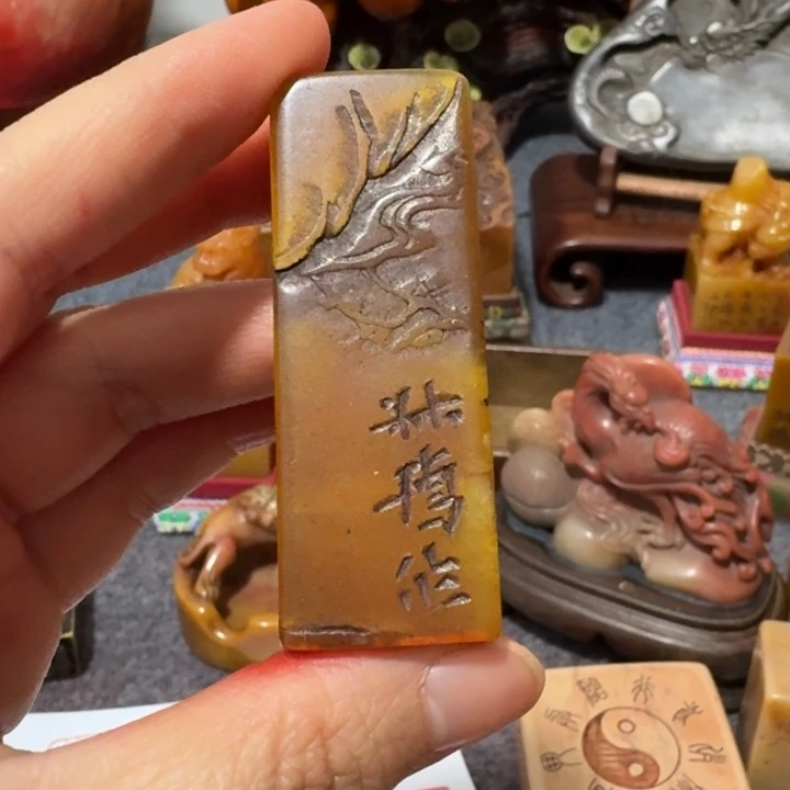 徐***法寿山石印石手工艺品摆件