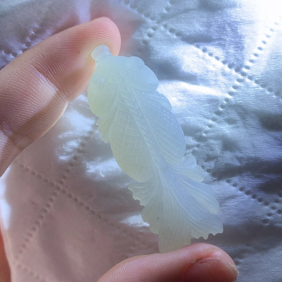 未镶嵌定制翡翠鱼