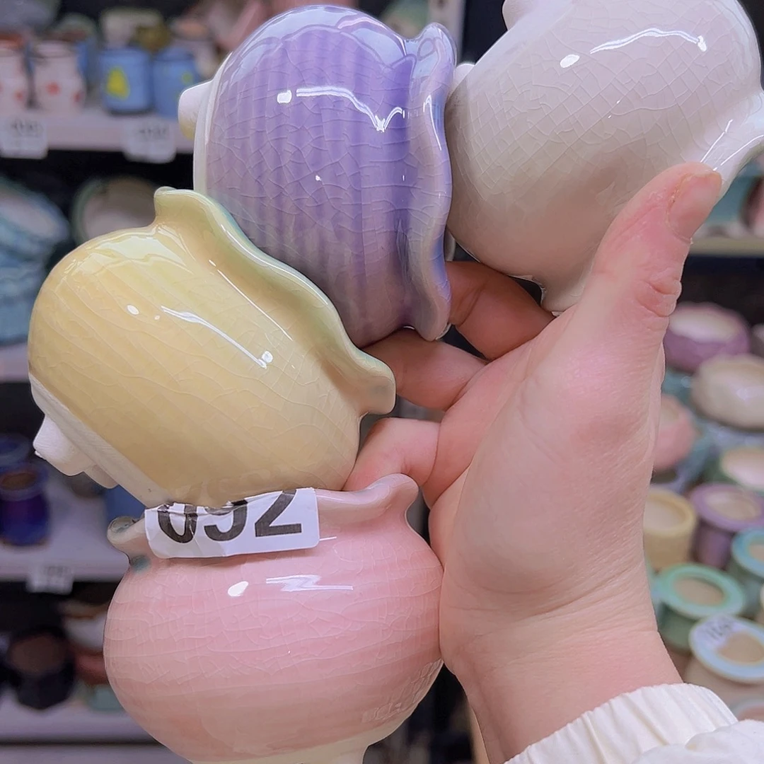 红陶陶瓷花盆当场满12包邮