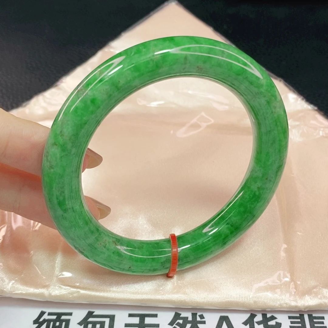 未镶嵌手镯翡翠54.5圆镯