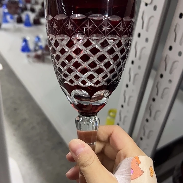 手柄款水晶玻璃微瑕一个