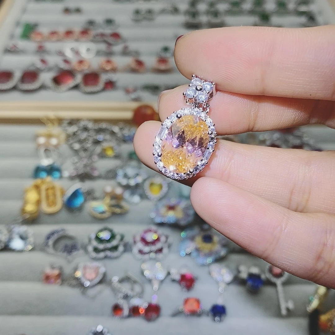 【闪购商品】托帕石耳饰银S925镶嵌