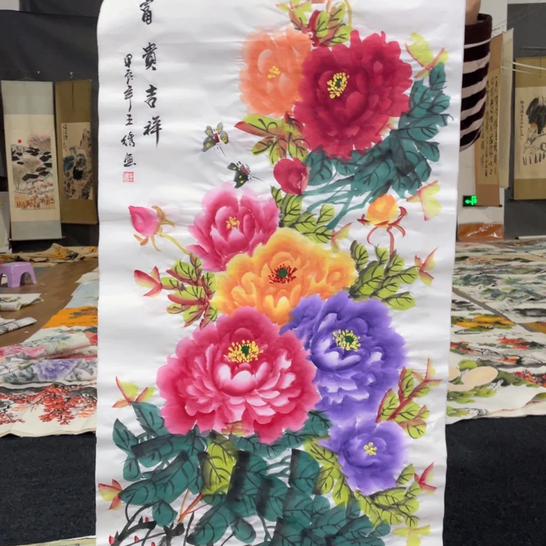 国画国画作品画心一张