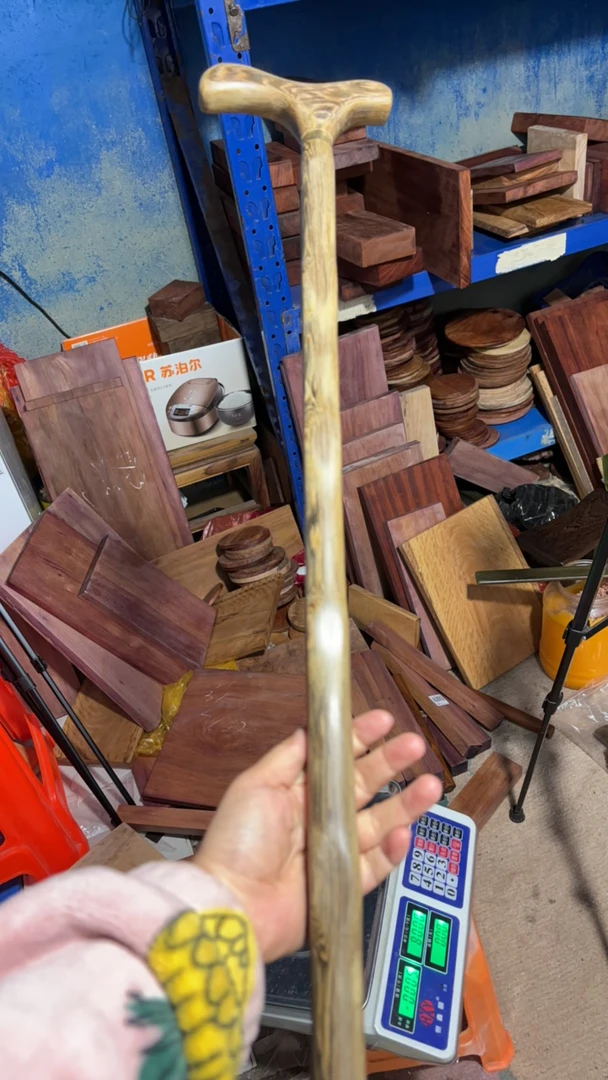 鸡翅木文明棍直播间实物