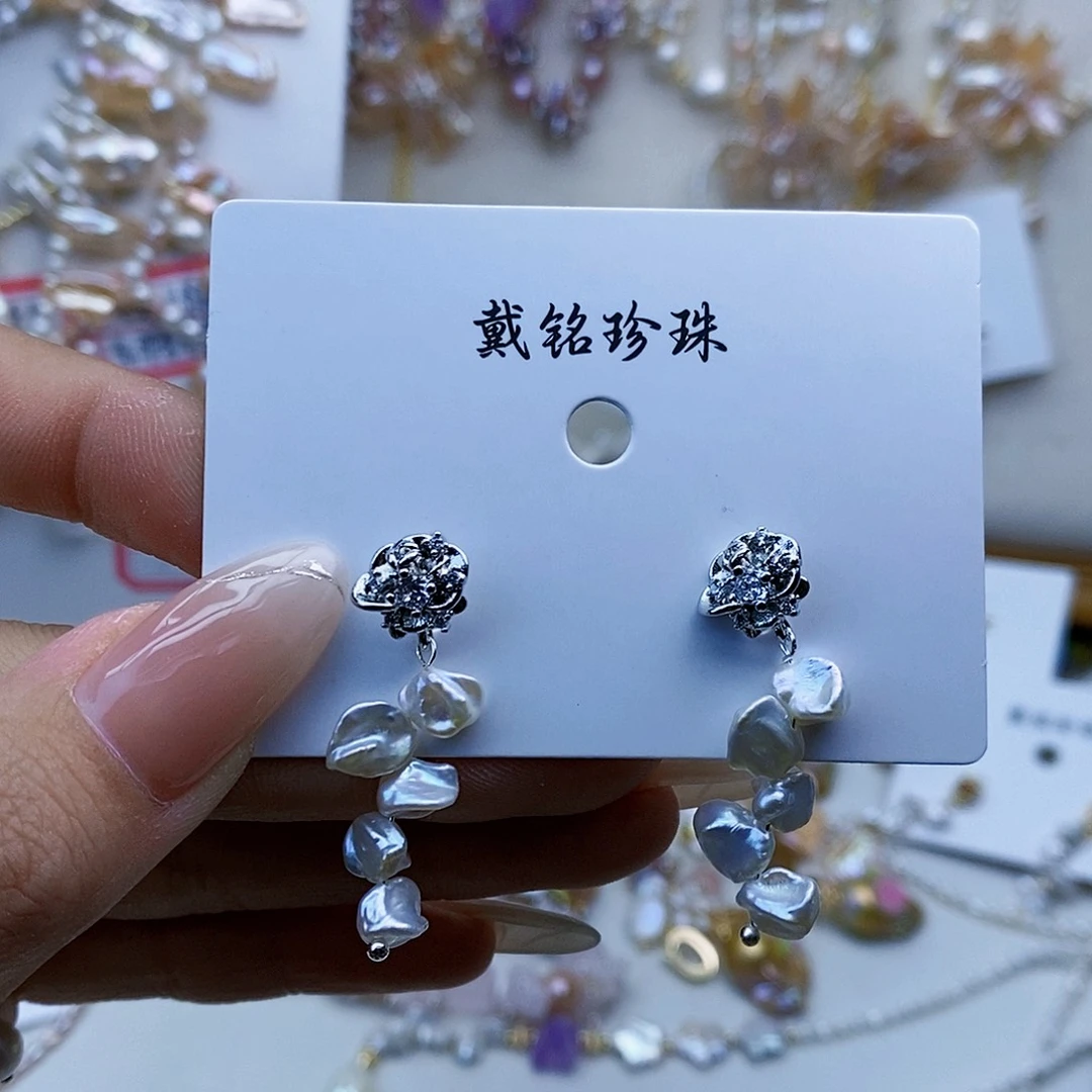 淡水珍珠颈饰银S925镶嵌
