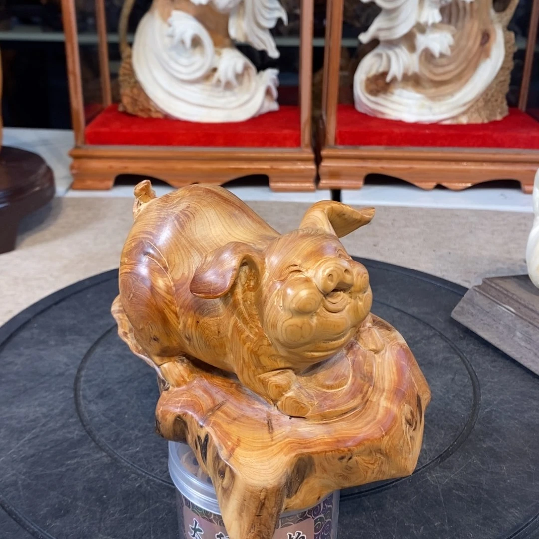 柏木（崖柏）项****）崖柏木雕刻