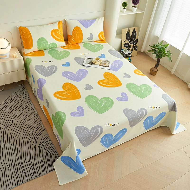 全棉A类加厚细纱老粗布床单2025爆款时尚亲肤裸睡高级感防滑炕单