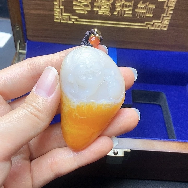 和田玉挂件未镶嵌N