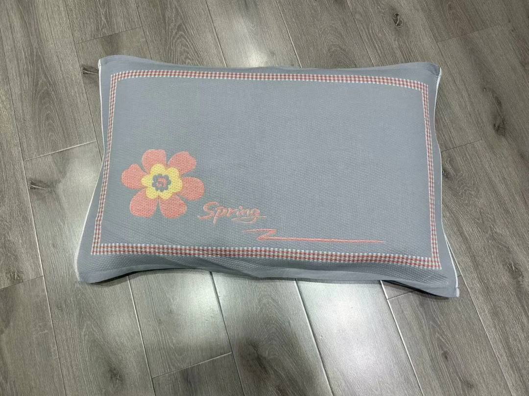 爆款棉枕巾田园风亲肤简约一级品一对透气