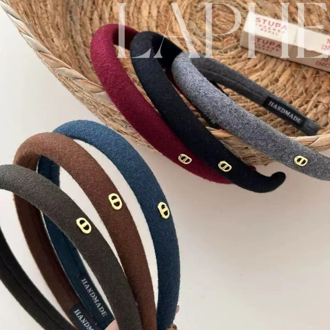 LAPHE金标字母复古简约窄版发箍百搭气质日常时尚头箍发饰新款