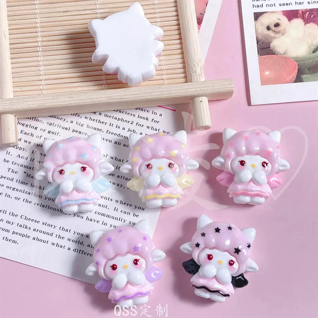 可爱卡通天使小羊树脂配件