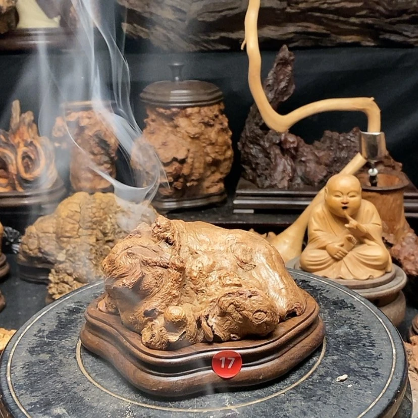 【闪购商品】17号荔枝木香炉工艺