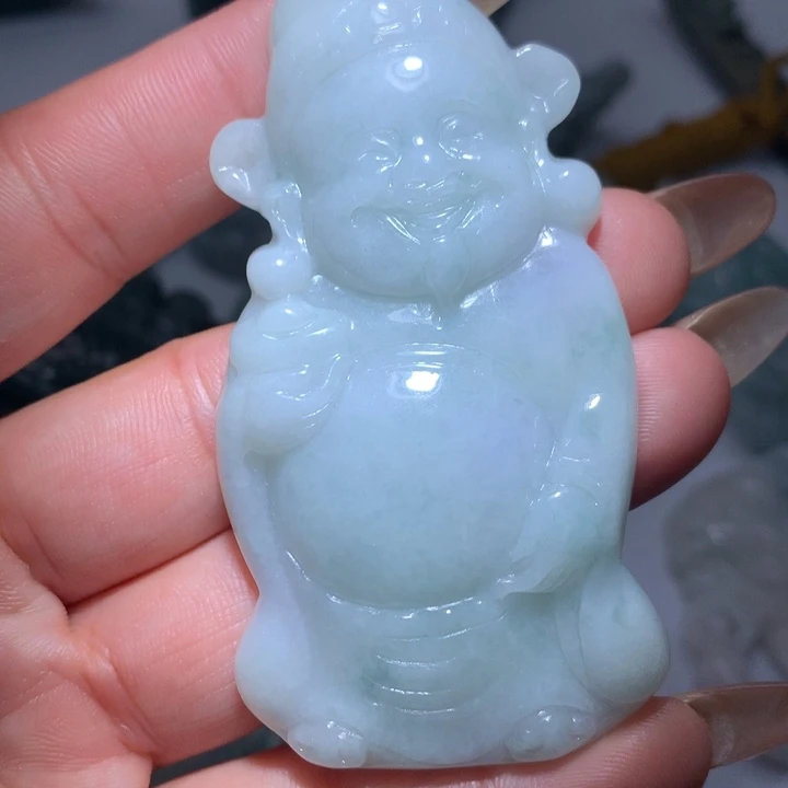 翡翠未镶嵌颈饰保真天然A货翡翠