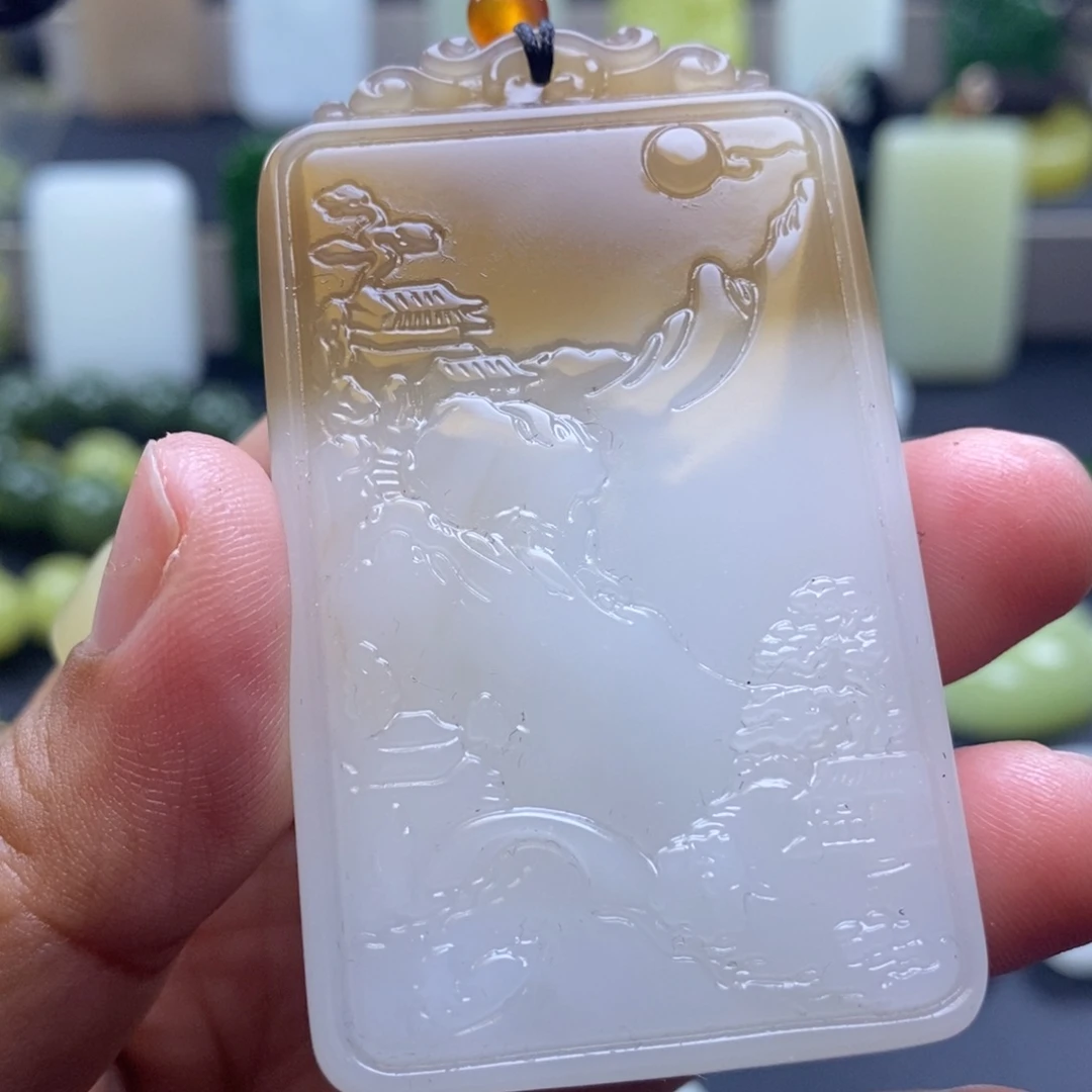 和田玉未镶嵌颈饰