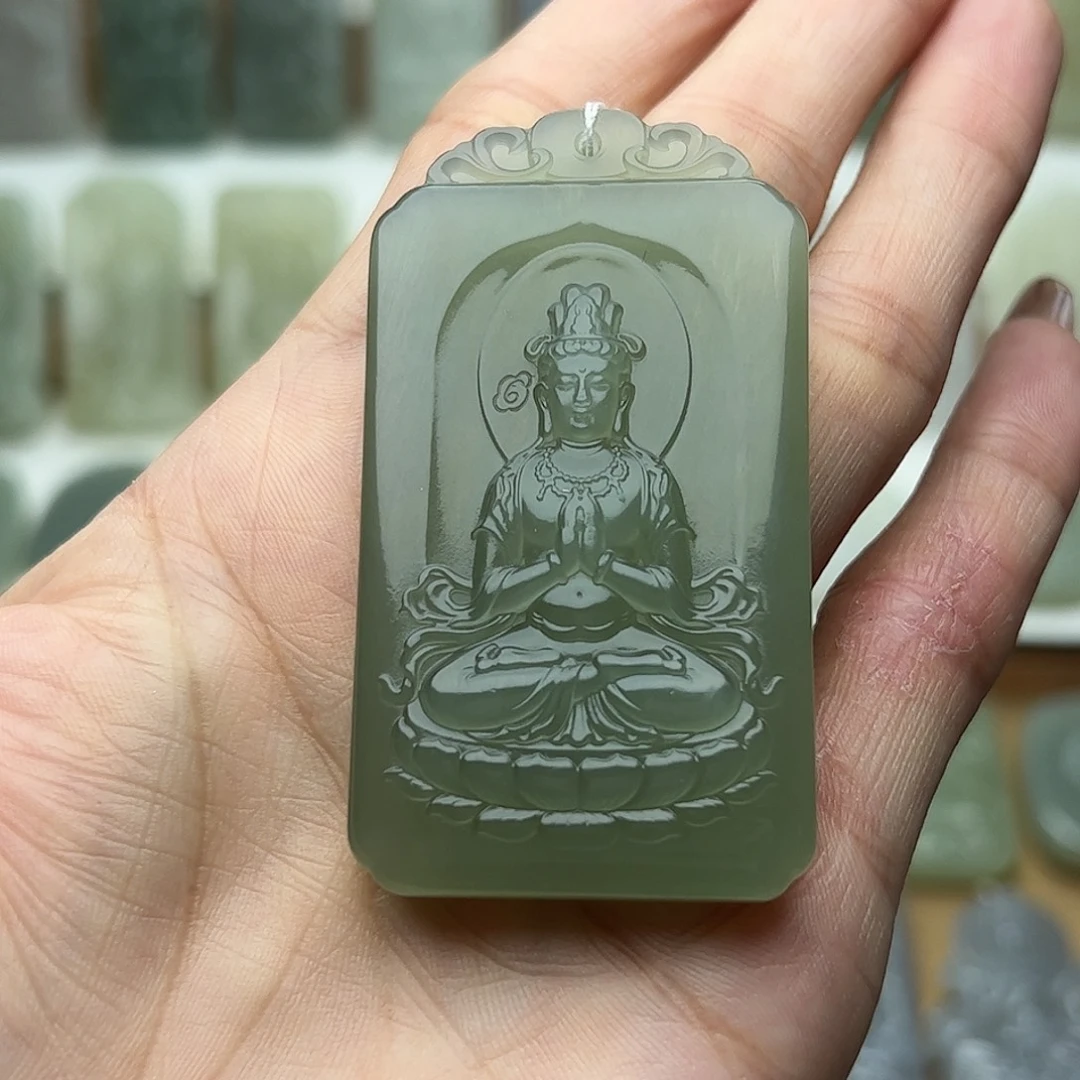 和田玉未镶嵌颈饰