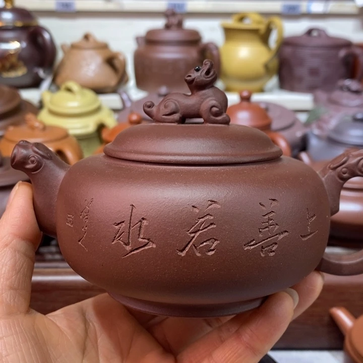 紫砂茶壶微瑕处理一把