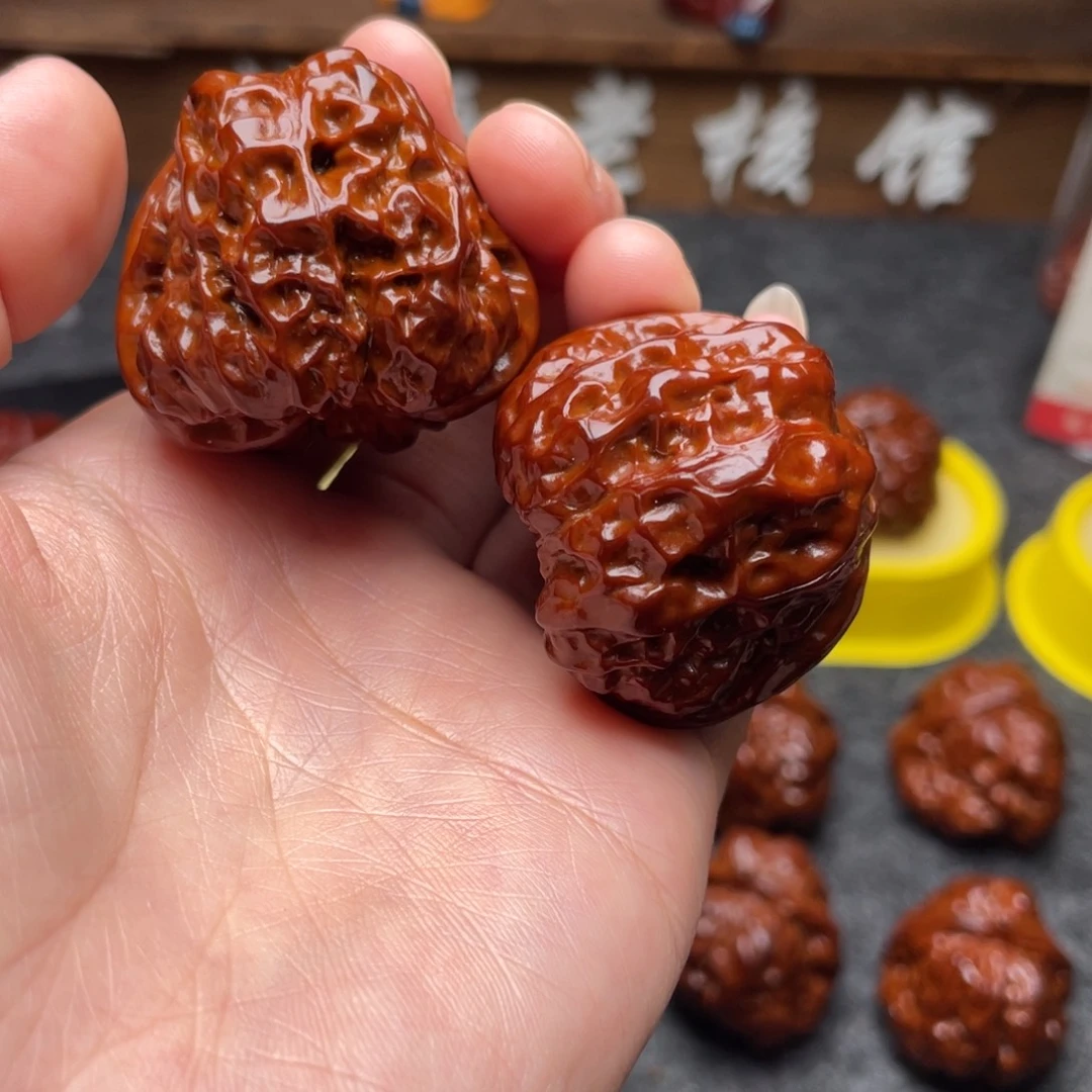 吊坠文玩核桃文玩核桃 手把件 蛤蟆头 38