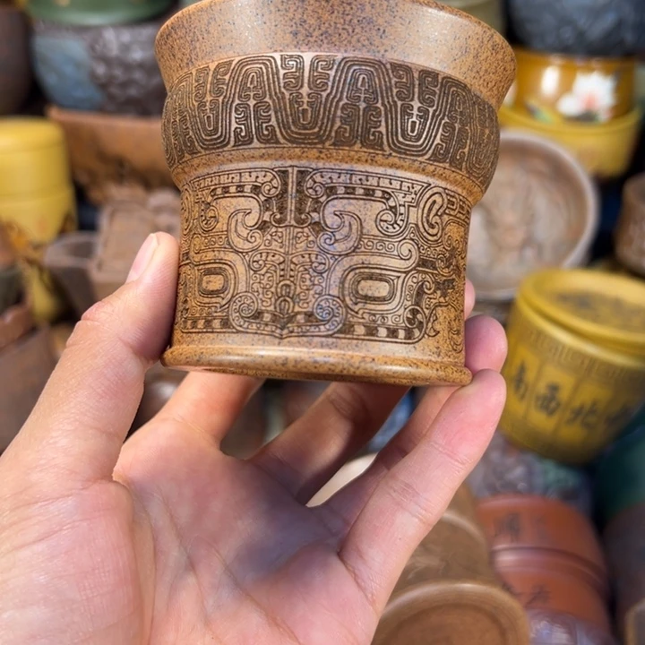 茶杯紫砂宜兴紫杯子