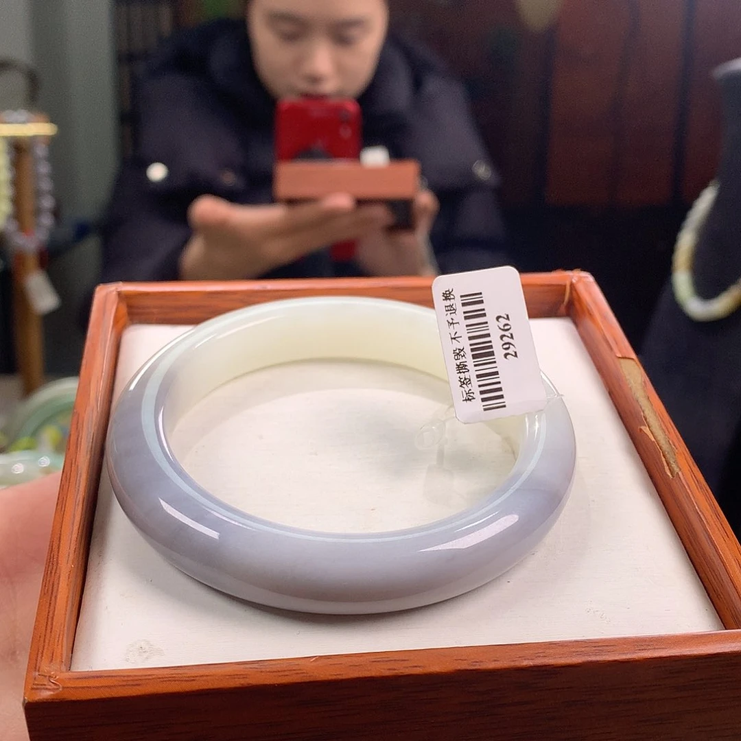 和田玉手镯未镶嵌56/57