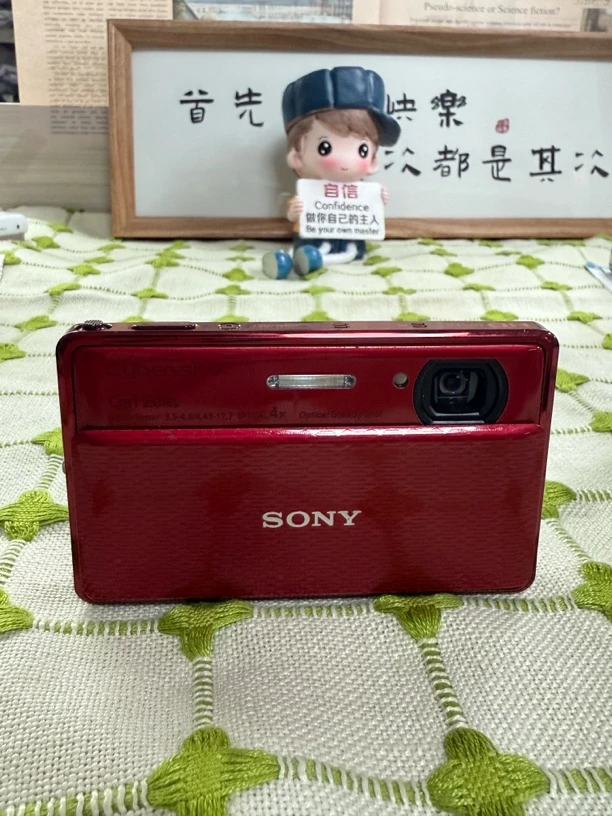 95新 Sony/索尼 Tx100数码相机红色学生家用便携ccd4倍光学变焦