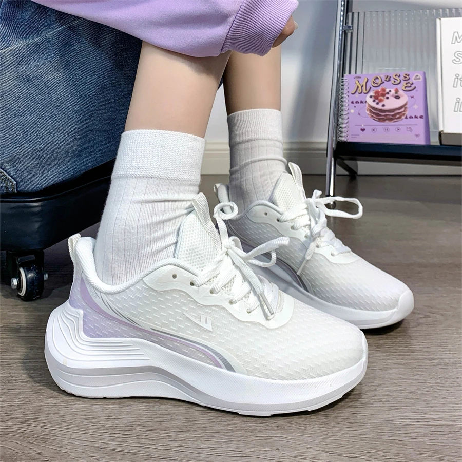 回力女鞋软底运动鞋2025秋季新款减震网面透气厚底百搭休闲跑步鞋