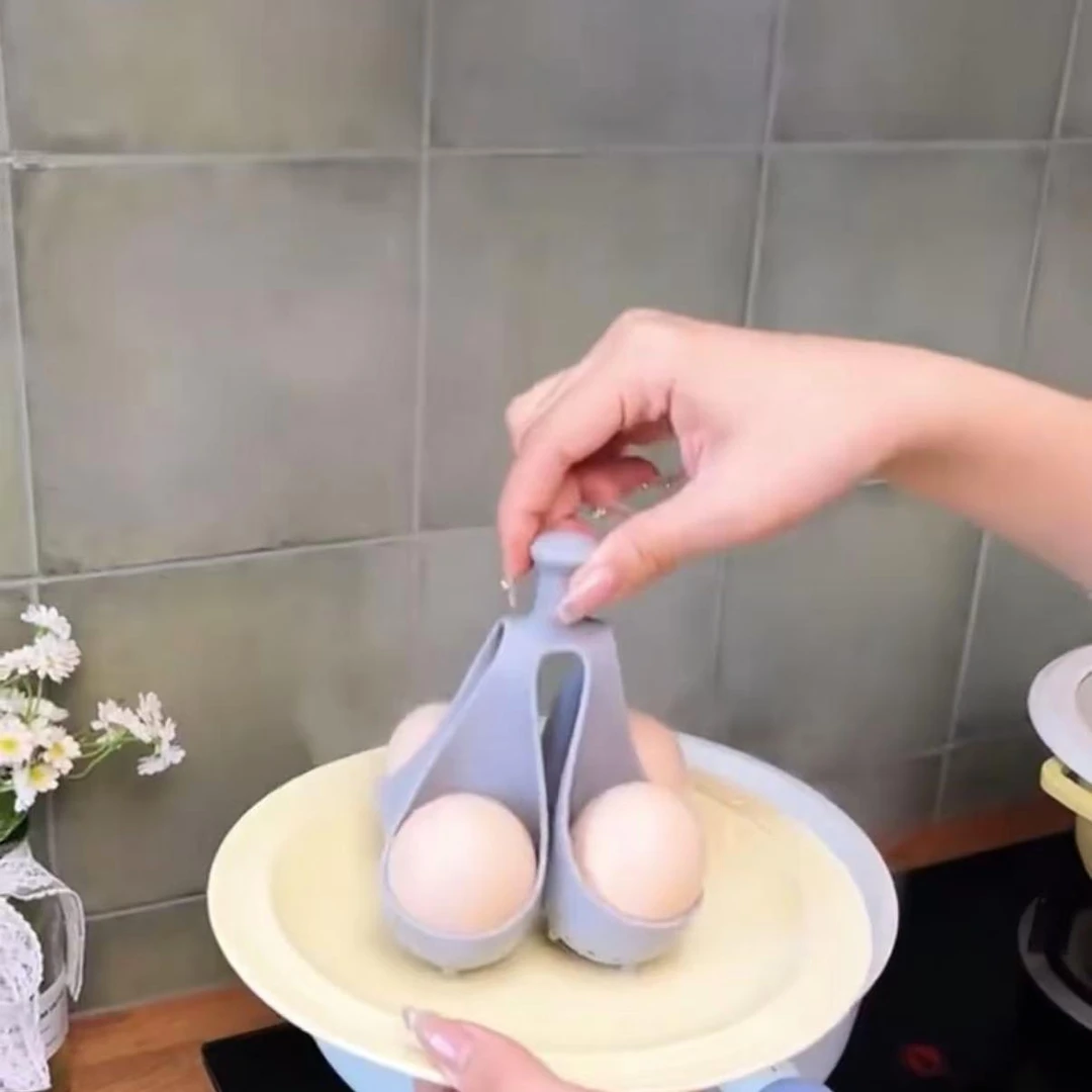 硅胶水煮蛋器食品级耐高温家用煮蛋模具厨房鸡蛋收纳盒水煮蛋神器