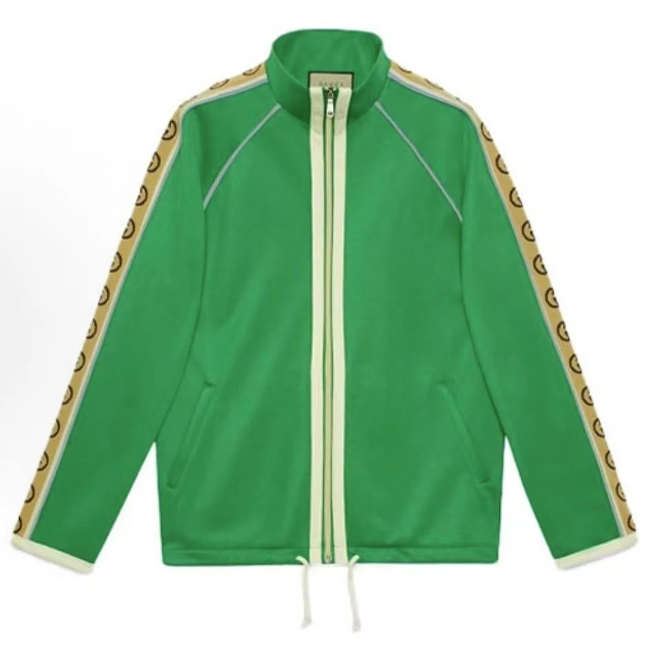 99新 GUCCI/古驰 绿色双g串标 外套 L码 AA10147