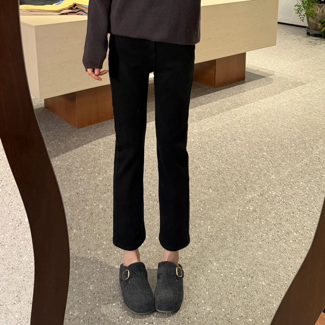 SUMU/宿慕时尚加绒加厚烟管牛仔裤冬季新款牛仔裤33036-1小雨女装