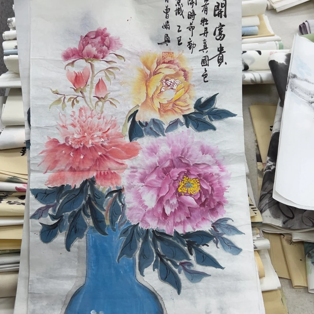 国画纯手绘字画宣纸