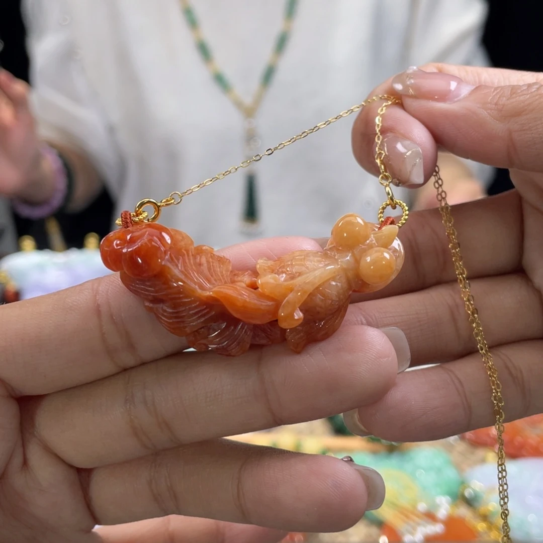 翡翠颈饰未镶嵌用****5代编织
