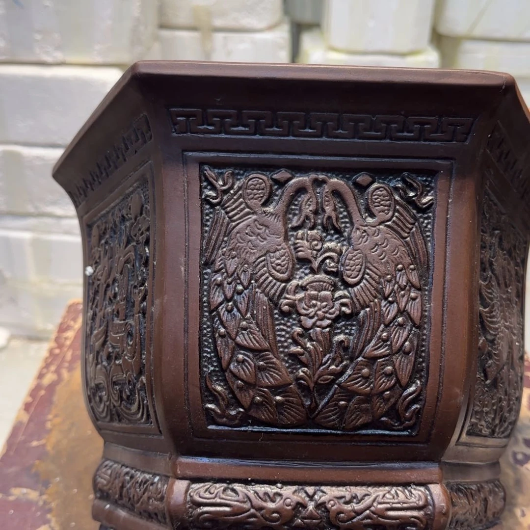 紫砂花盆口径26.22口径