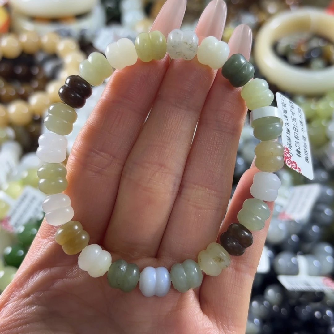 和田玉未镶嵌手串58