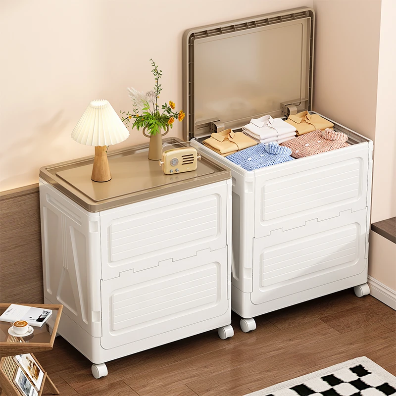 家用超大款防水防尘纯色收纳箱收纳盒玩具整理柜