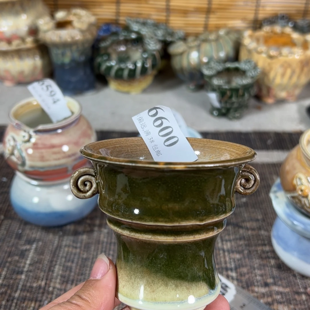 红陶景德镇手工花盆口7