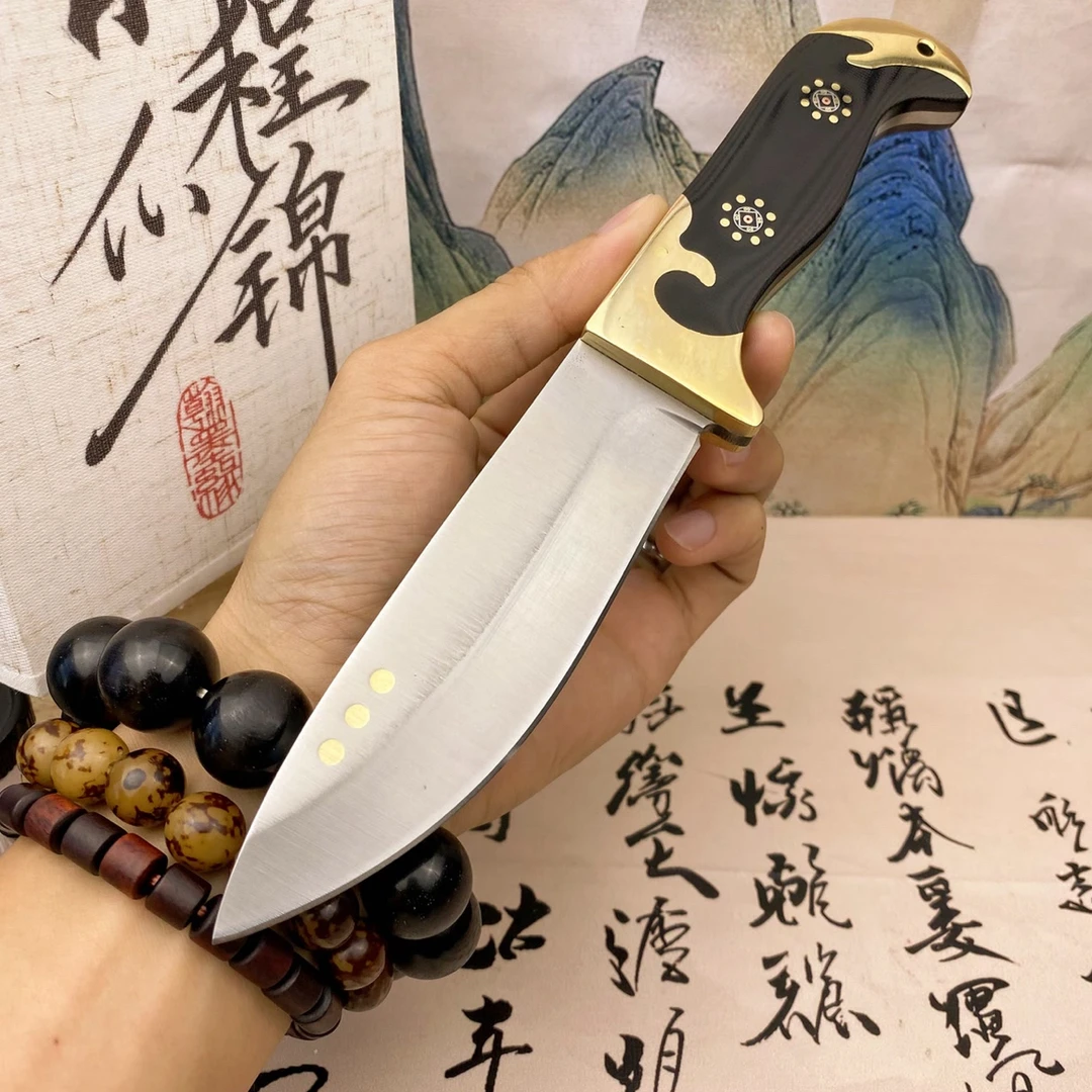 金花-高硬度不锈钢合金钢瓜果蔬菜刀 已开刃折叠便携水果刀