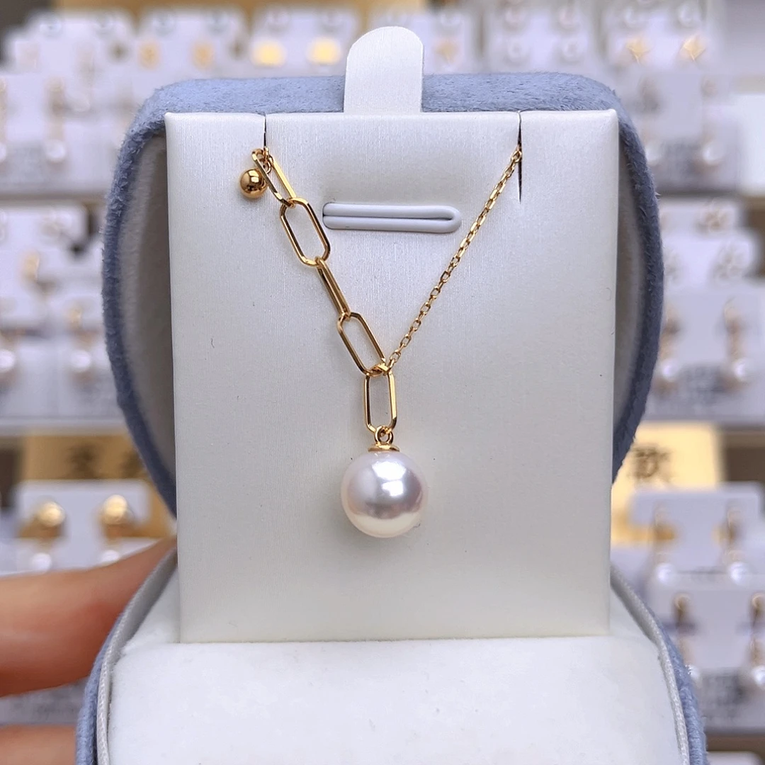 套链18K金镶嵌海水珍珠