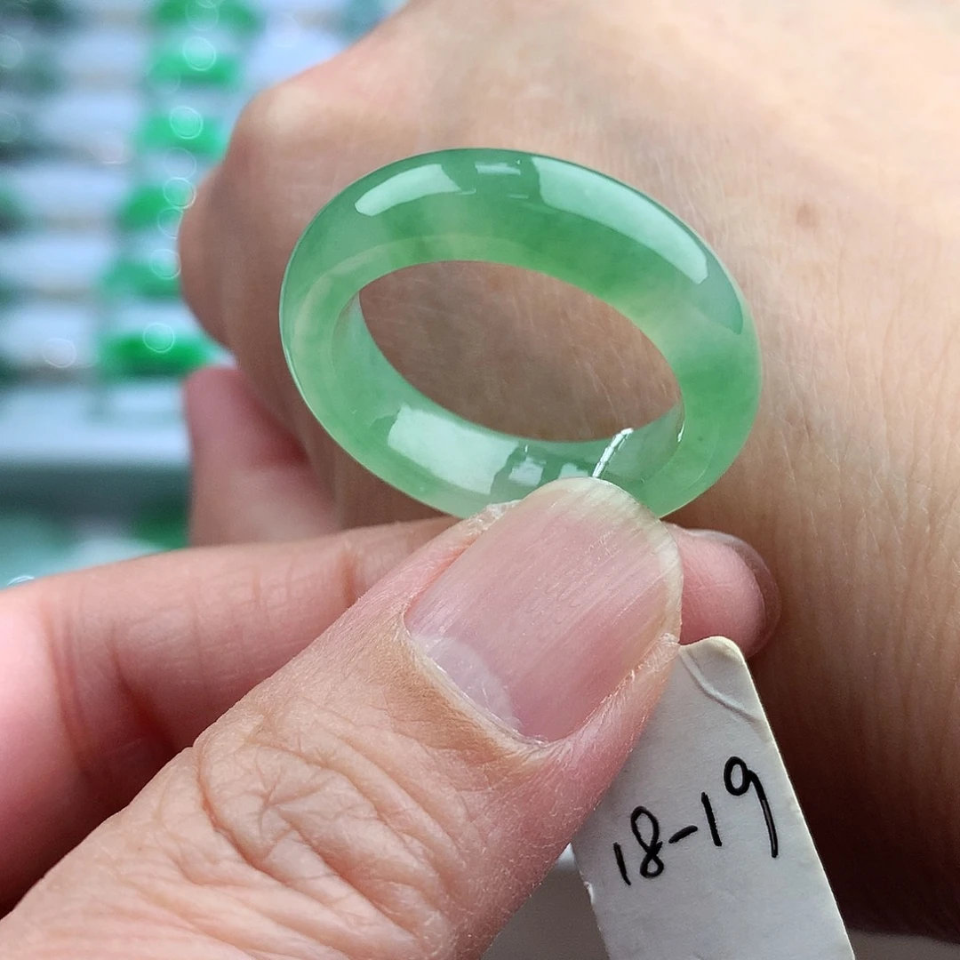 未镶嵌戒指翡翠18-19号