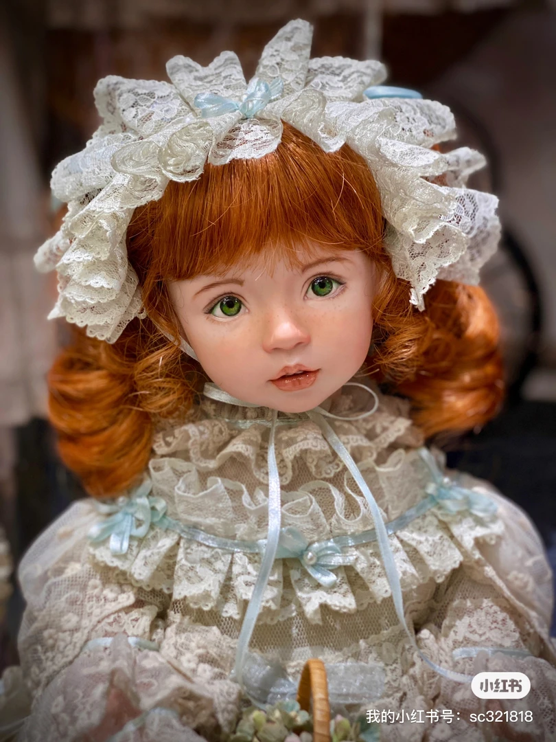 美国艺术家手工制作陶瓷娃娃孤品，不退，不换，顺丰到付当面验收。