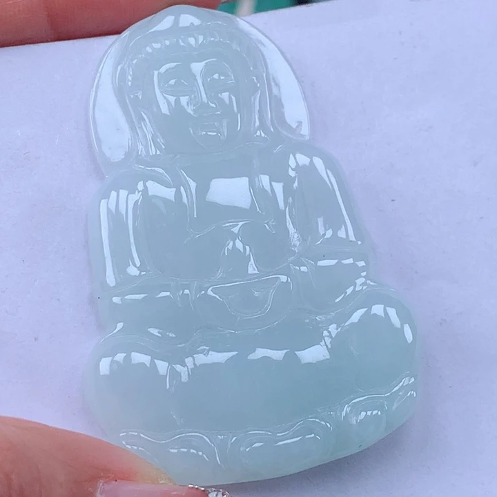 颈饰未镶嵌翡翠玉观音吊坠